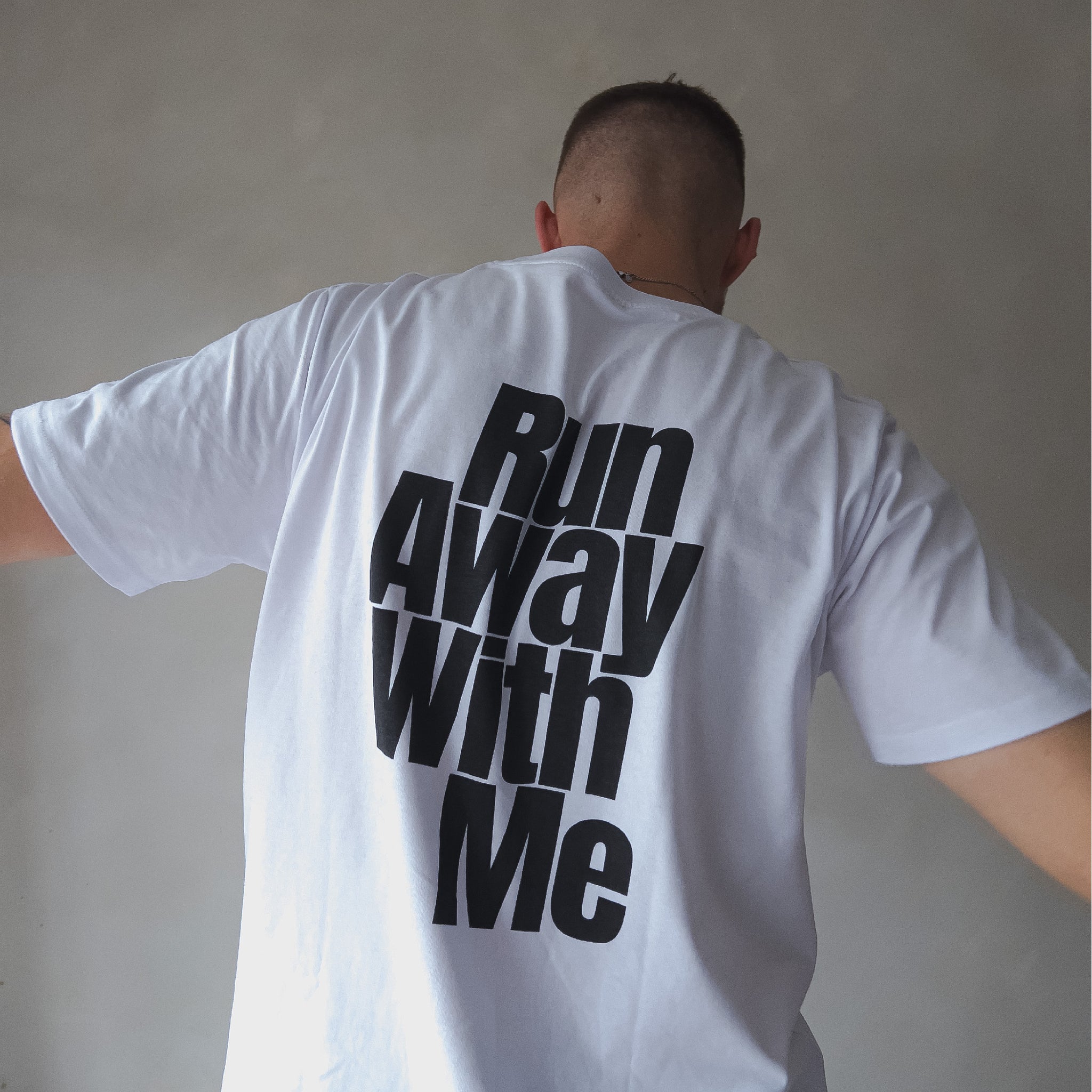 Run Away T-Shirt weiß